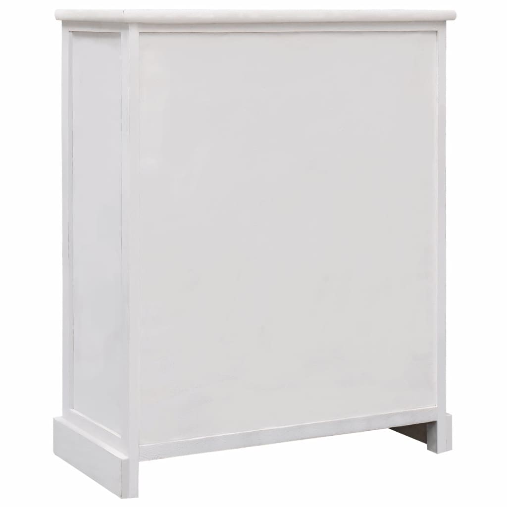 Dulap cu sertare, alb, 60 x 30 x 75 cm, lemn