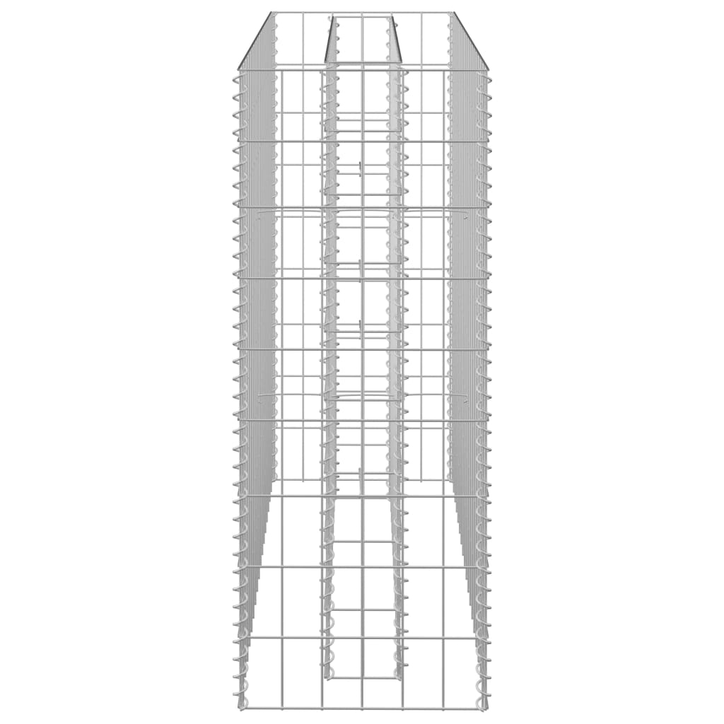 Jardinieră gabion, 90 x 30 x 90 cm, oțel galvanizat