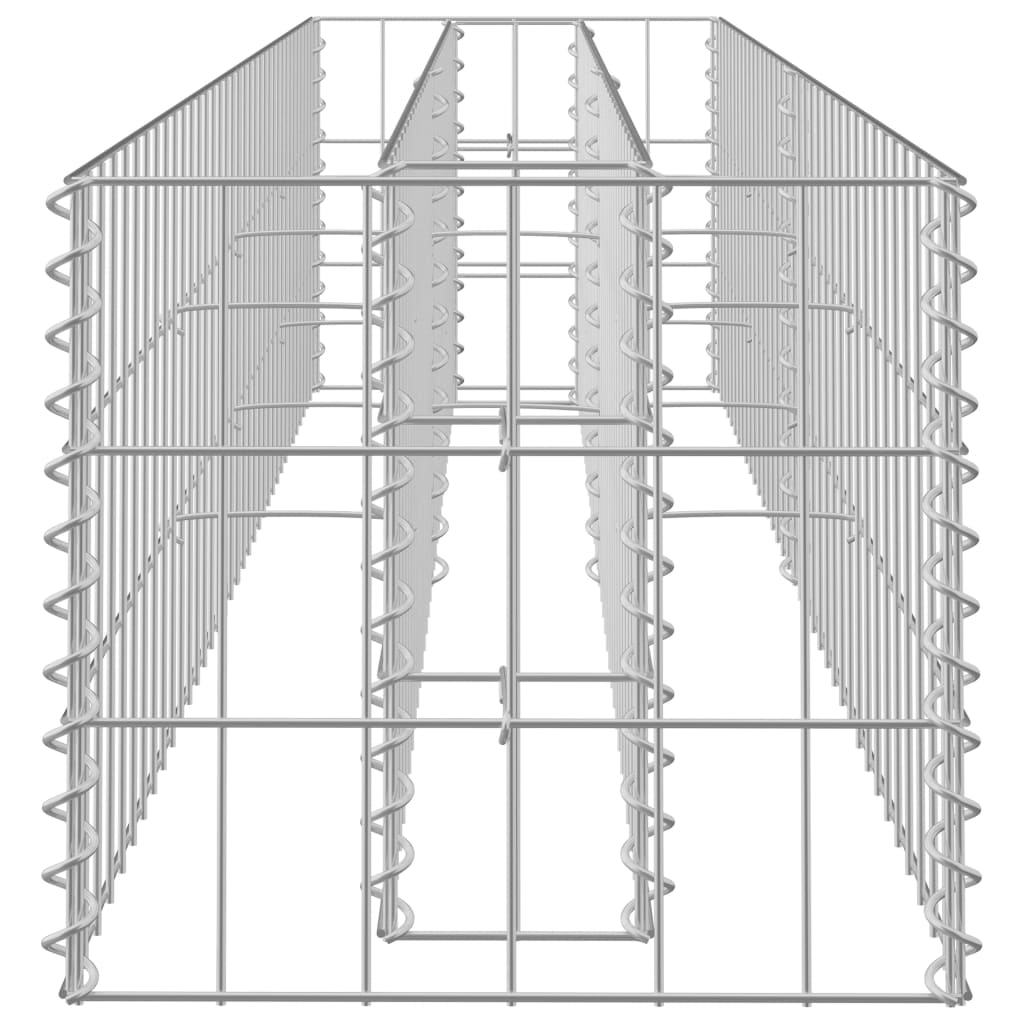 Jardinieră gabion, 180 x 30 x 30 cm, oțel galvanizat