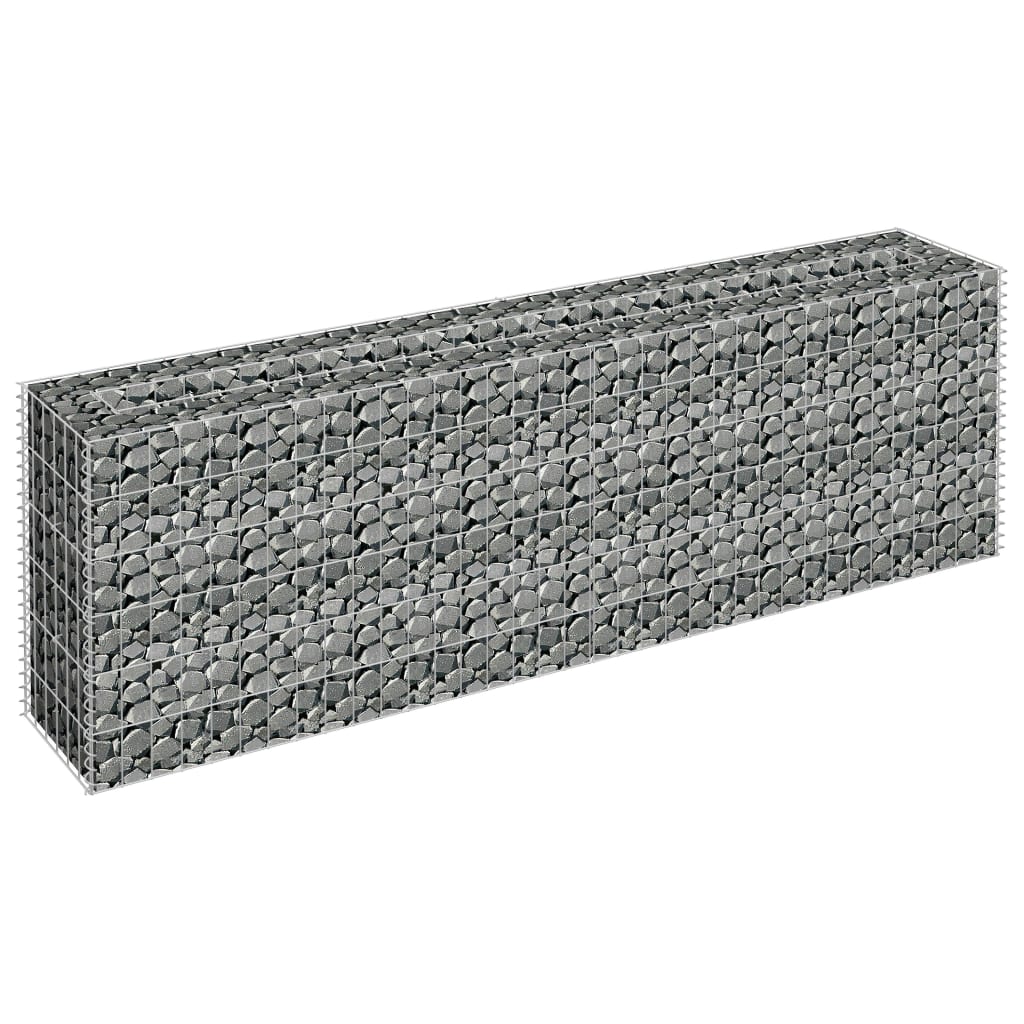 Jardinieră gabion, 180 x 30 x 60 cm, oțel galvanizat