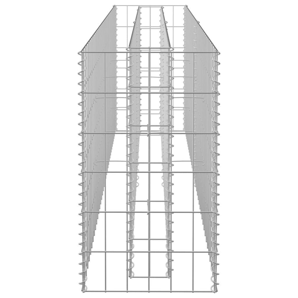 Jardinieră gabion, 180 x 30 x 60 cm, oțel galvanizat