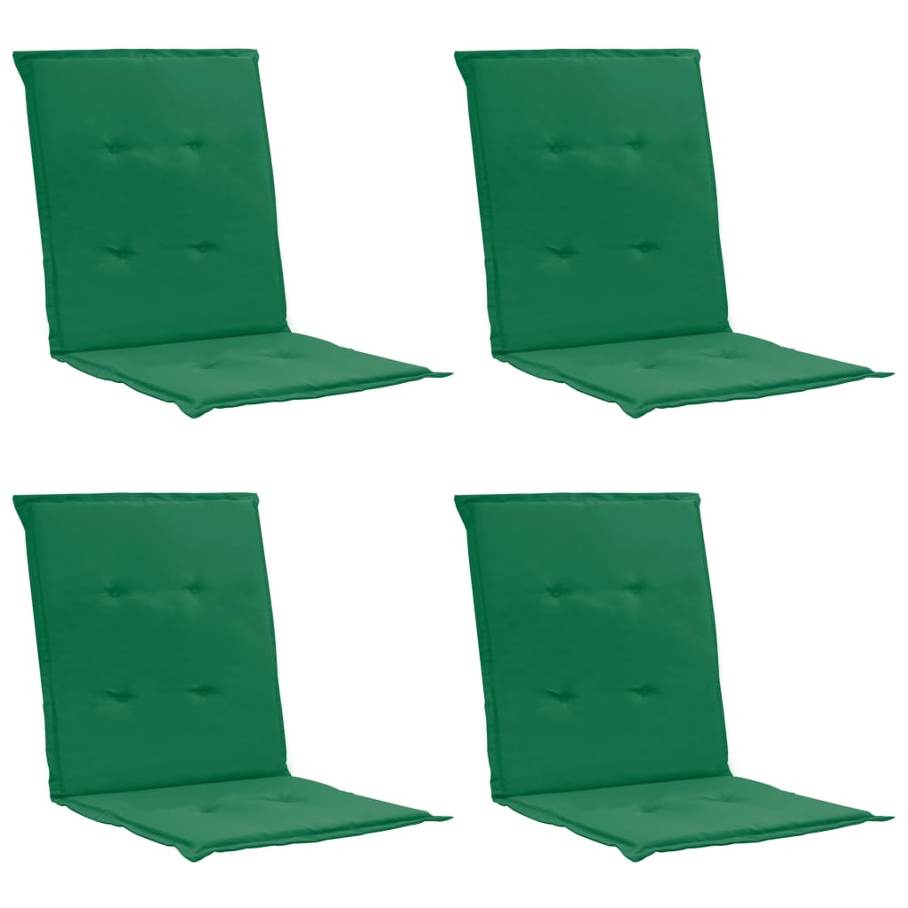 Perne scaun de grădină, 4 buc., verde, 100 x 50 x 3 cm