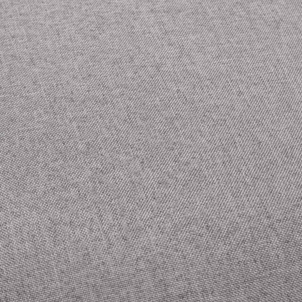 Scaune de bar, 2 buc., gri deschis, material textil