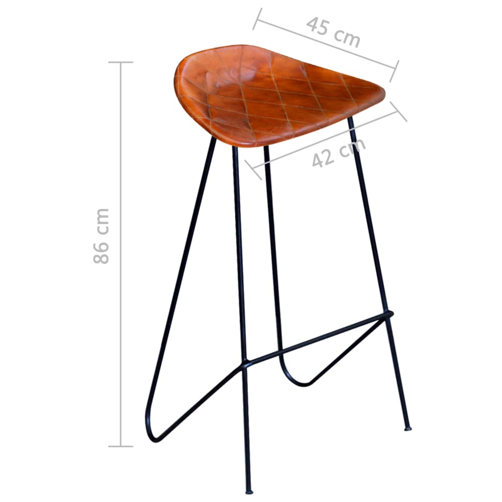 Set mobilier de bar, 5 piese, lemn reciclat și piele naturală