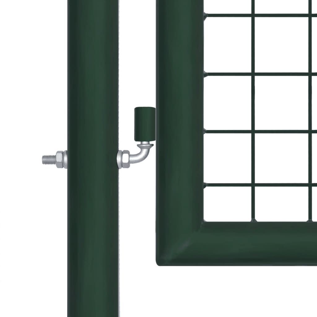 Poartă de gard, verde, 100 x 150 cm, oțel