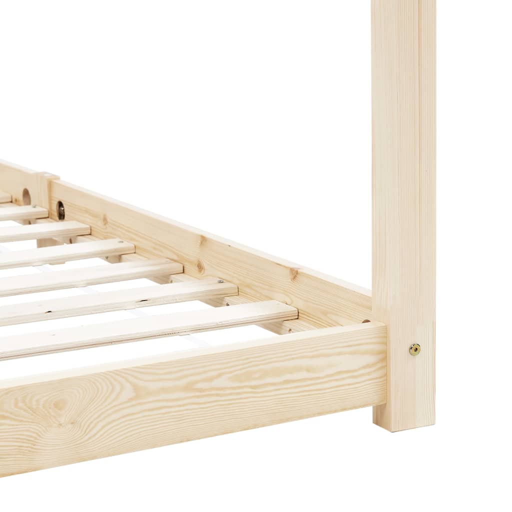 Cadru pat de copii, 90 x 200 cm, lemn masiv de pin