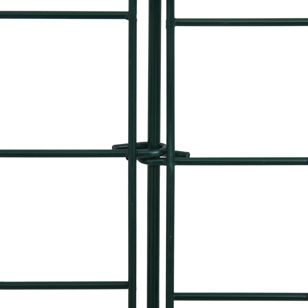 Set gard de iaz arcuit concav, verde, 77,5 x 64 cm