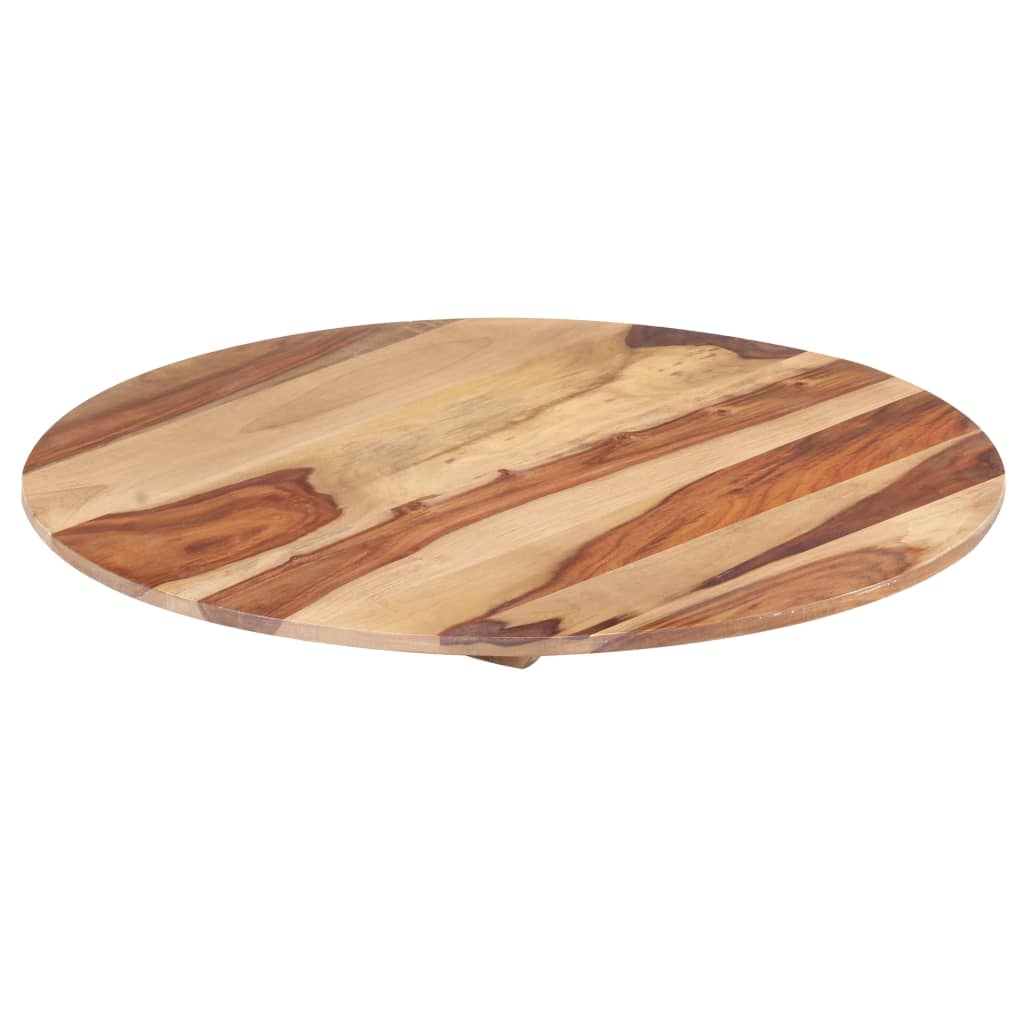 Blat de masă, 80 cm, lemn masiv de sheesham, rotund, 25-27 mm