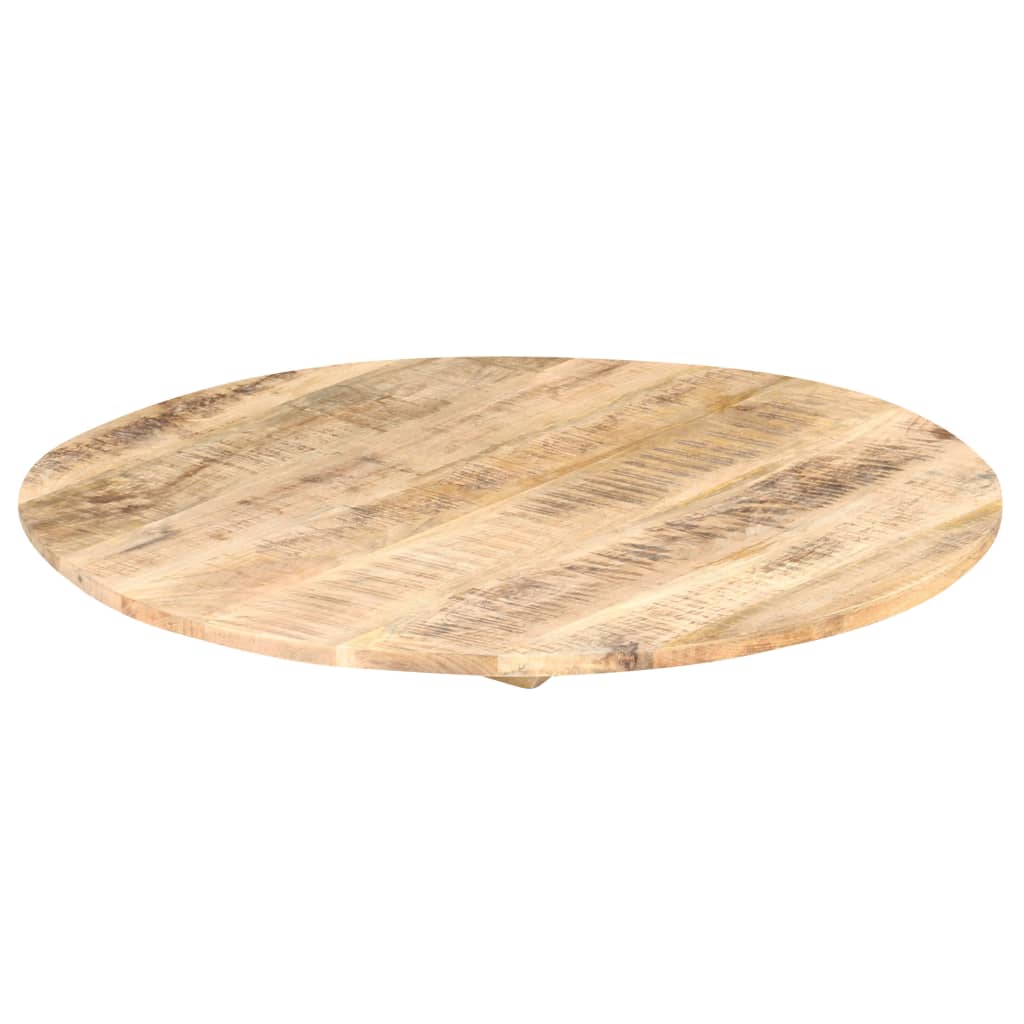 Blat de masă, 70 cm, lemn masiv de mango, rotund, 15-16 mm