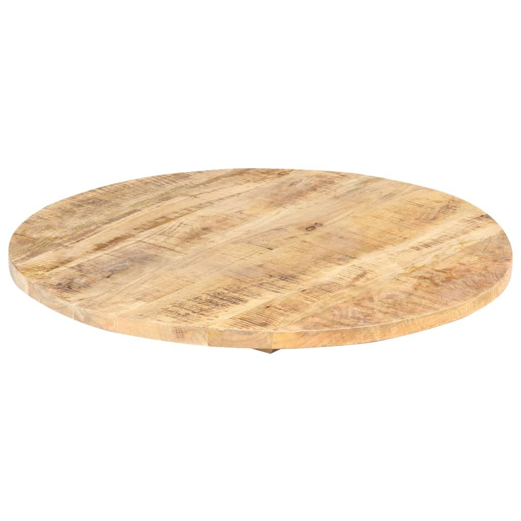 Blat de masă, 80 cm, lemn masiv de mango, rotund, 25-27 mm