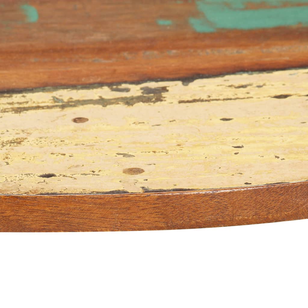Blat de masă rotund, 40 cm, lemn masiv reciclat, 15-16 mm