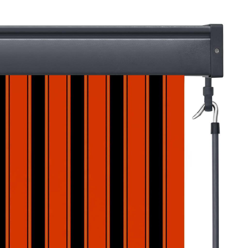 Jaluzea tip rulou de exterior, portocaliu și maro, 60 x 250 cm