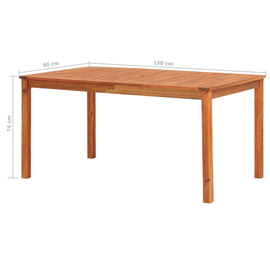 Set mobilier de exterior cu perne 5 piese lemn masiv de acacia