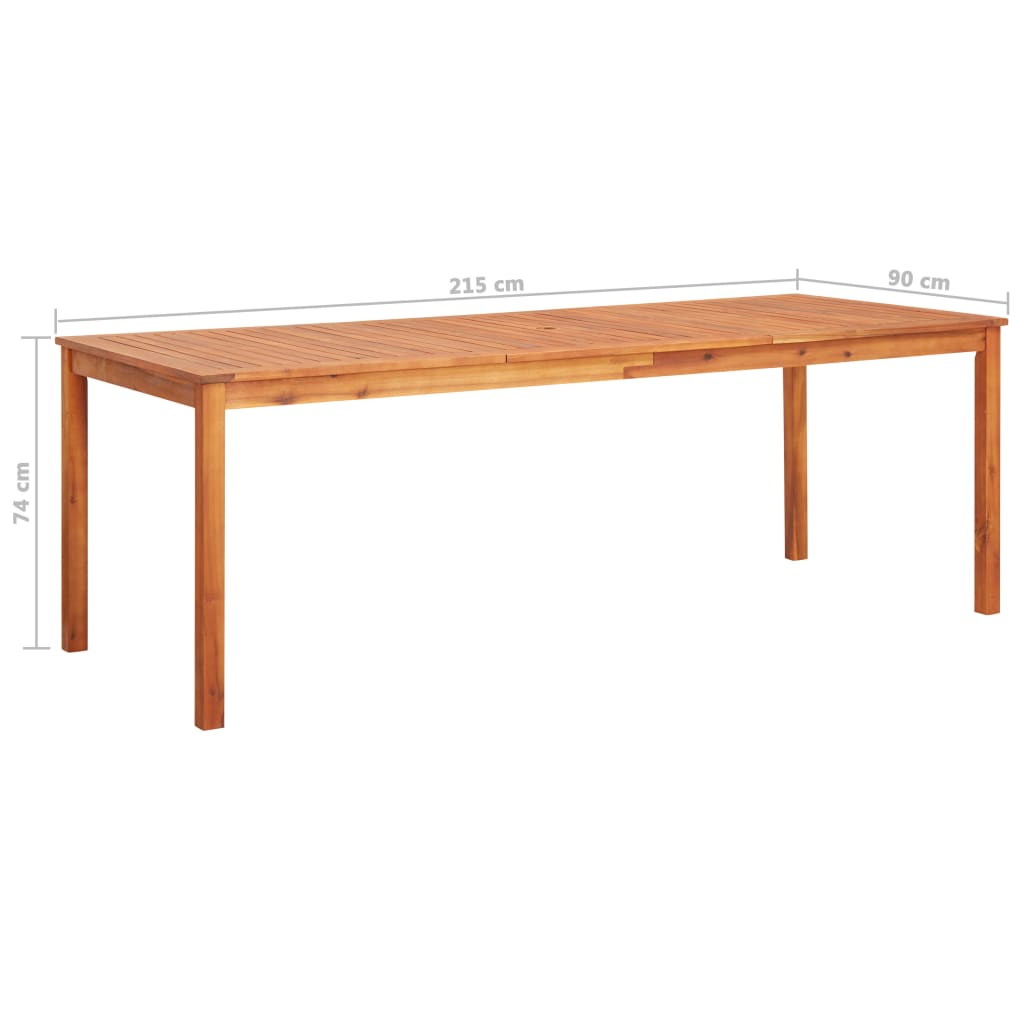 Set mobilier de exterior cu perne 7 piese lemn masiv de acacia