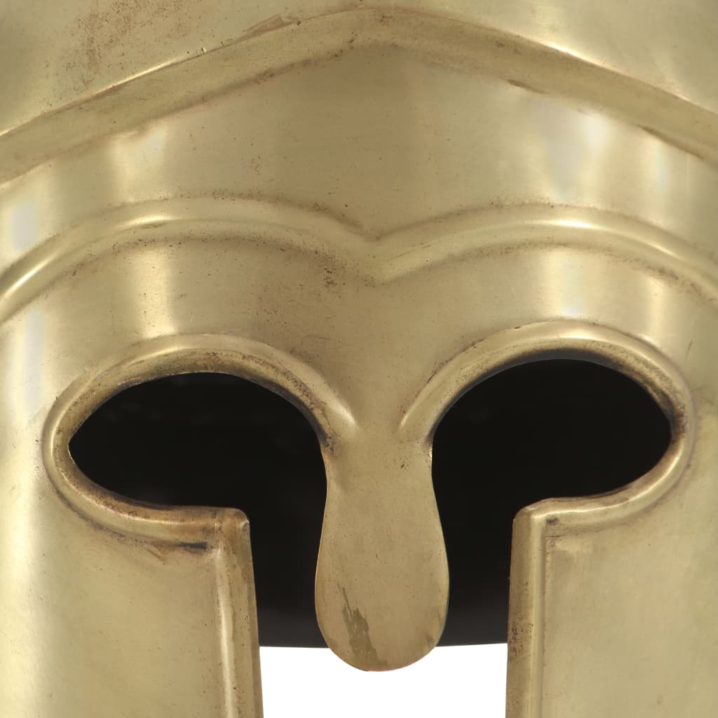 Coif războinic grec aspect antic, joc de rol, alamă, oțel