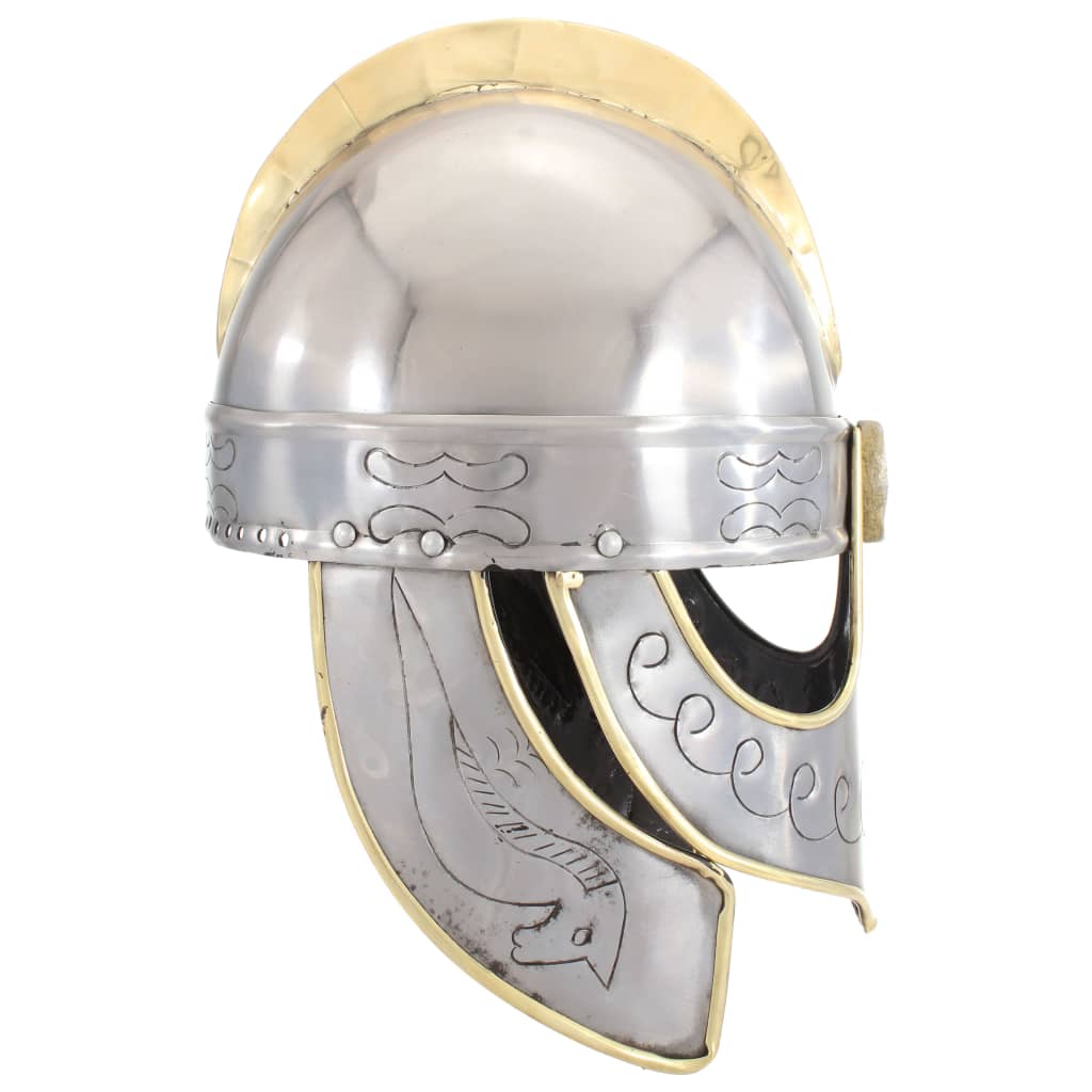 Coif cavaler antichizat Beowulf jocuri pe roluri argintiu oțel