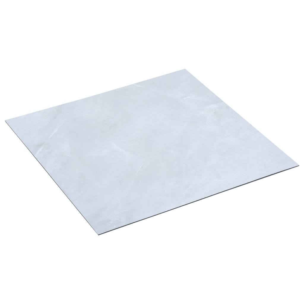 Plăci de pardoseală autoadezive, alb marmură, 5,11 m² PVC