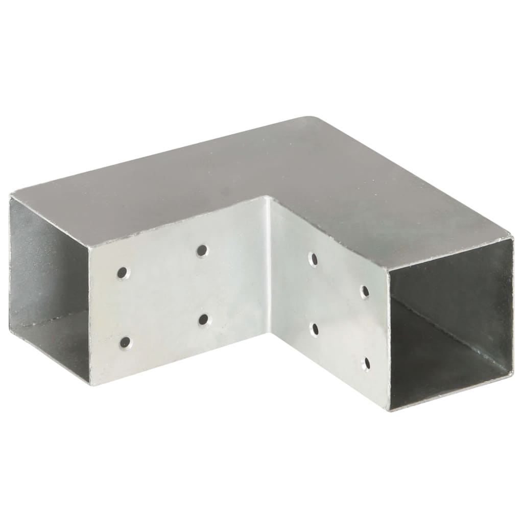 Conectori de grindă, formă L, 4 buc, 71x71 mm, metal galvanizat