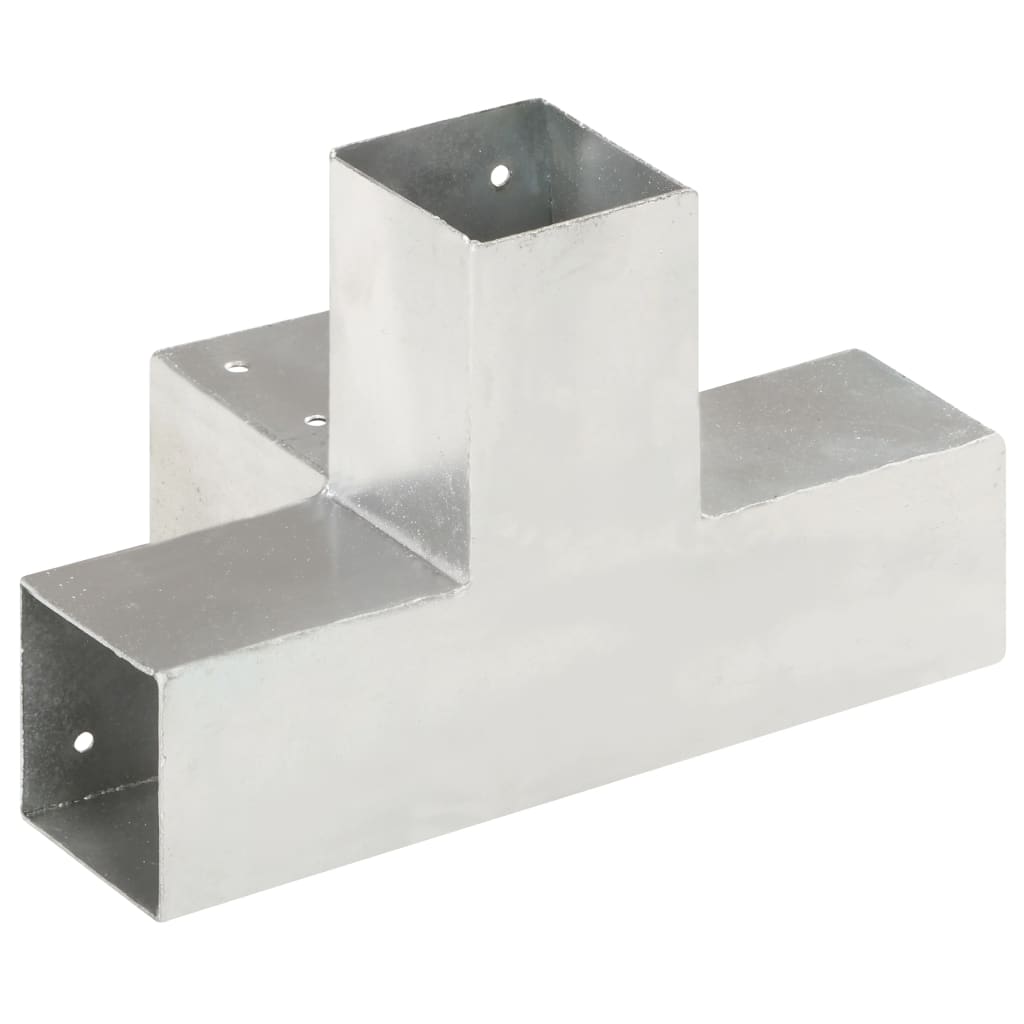 Conector de grindă, formă X, 71 x 71 mm, metal galvanizat