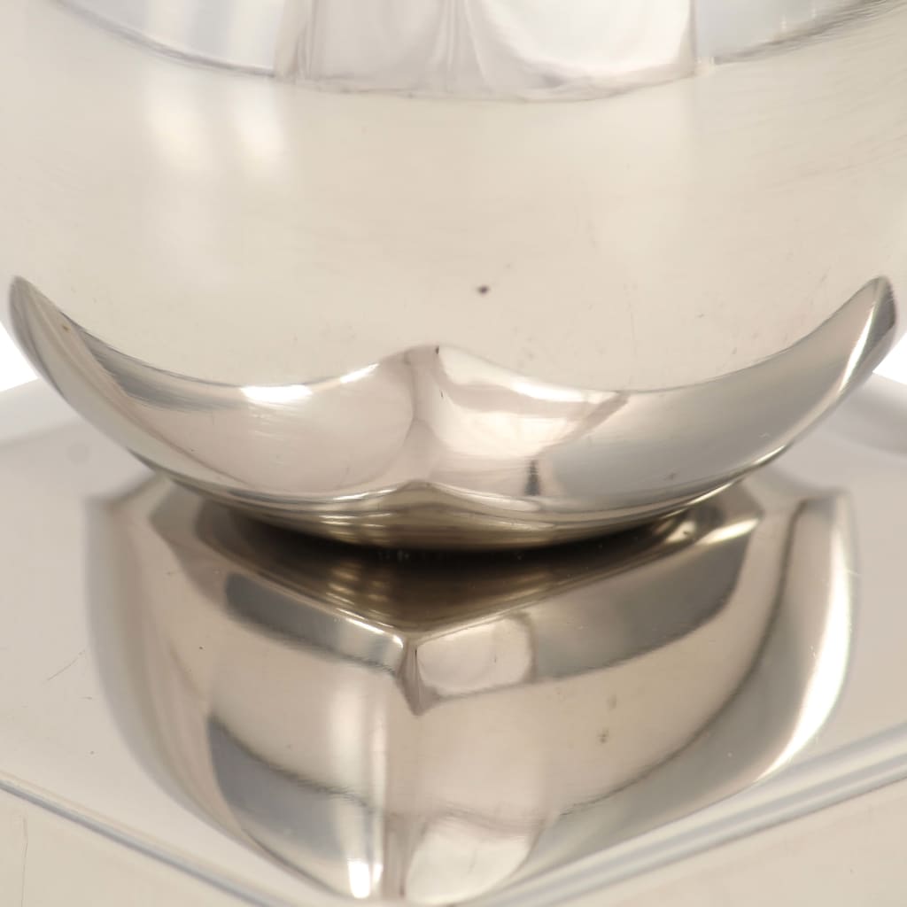 Capace stâlpi tip glob, 6 buc., 71 x 71 mm, oțel inoxidabil