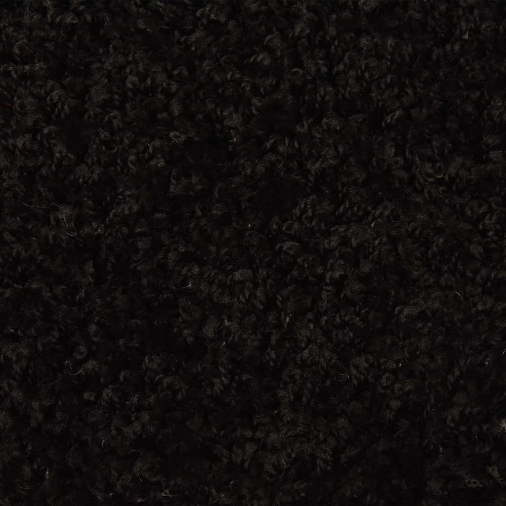 Covorașe de trepte de scară, 15 buc., negru, 65 x 25 cm