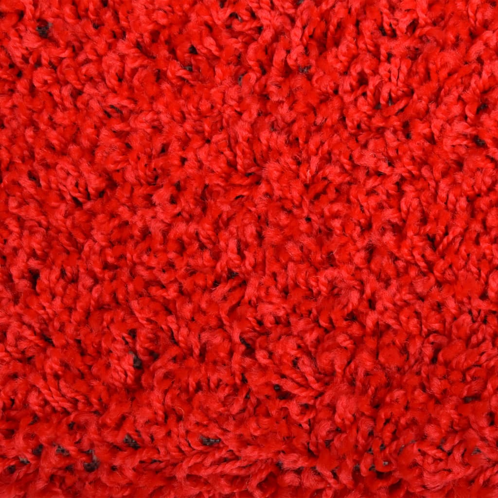 Covorașe de trepte de scară, 15 buc., roșu, 65 x 25 cm