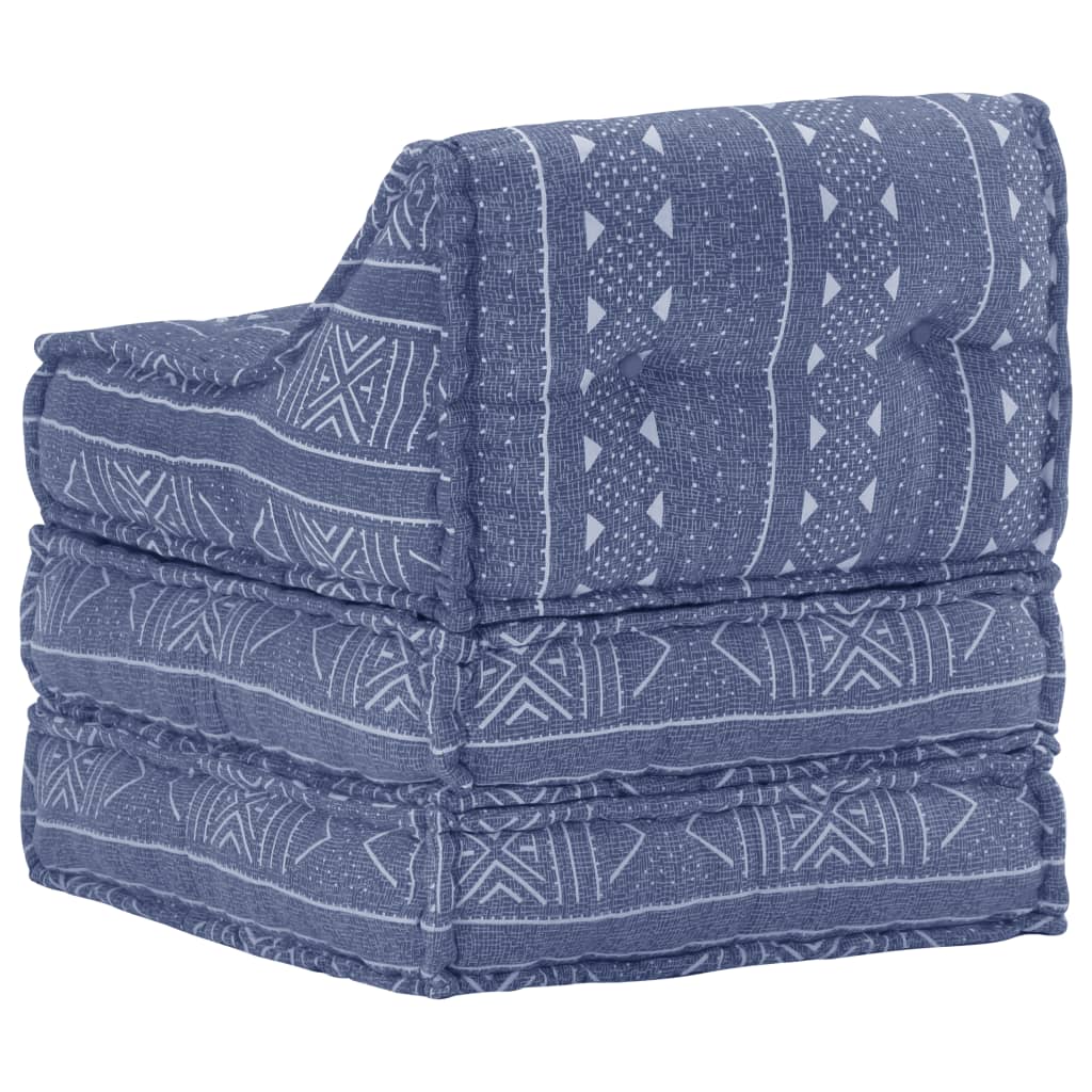 Canapea modulară, indigo, material textil