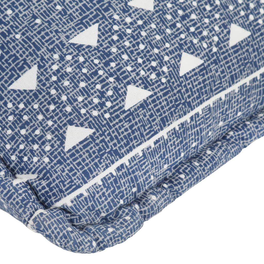 Canapea tip sac, indigo, material textil, petice