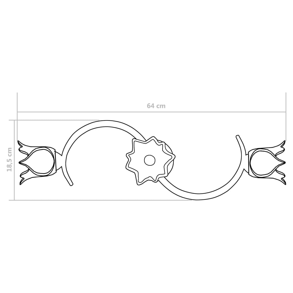 Lustră, abajururi de sticlă transparentă, 3 becuri E14, lalea