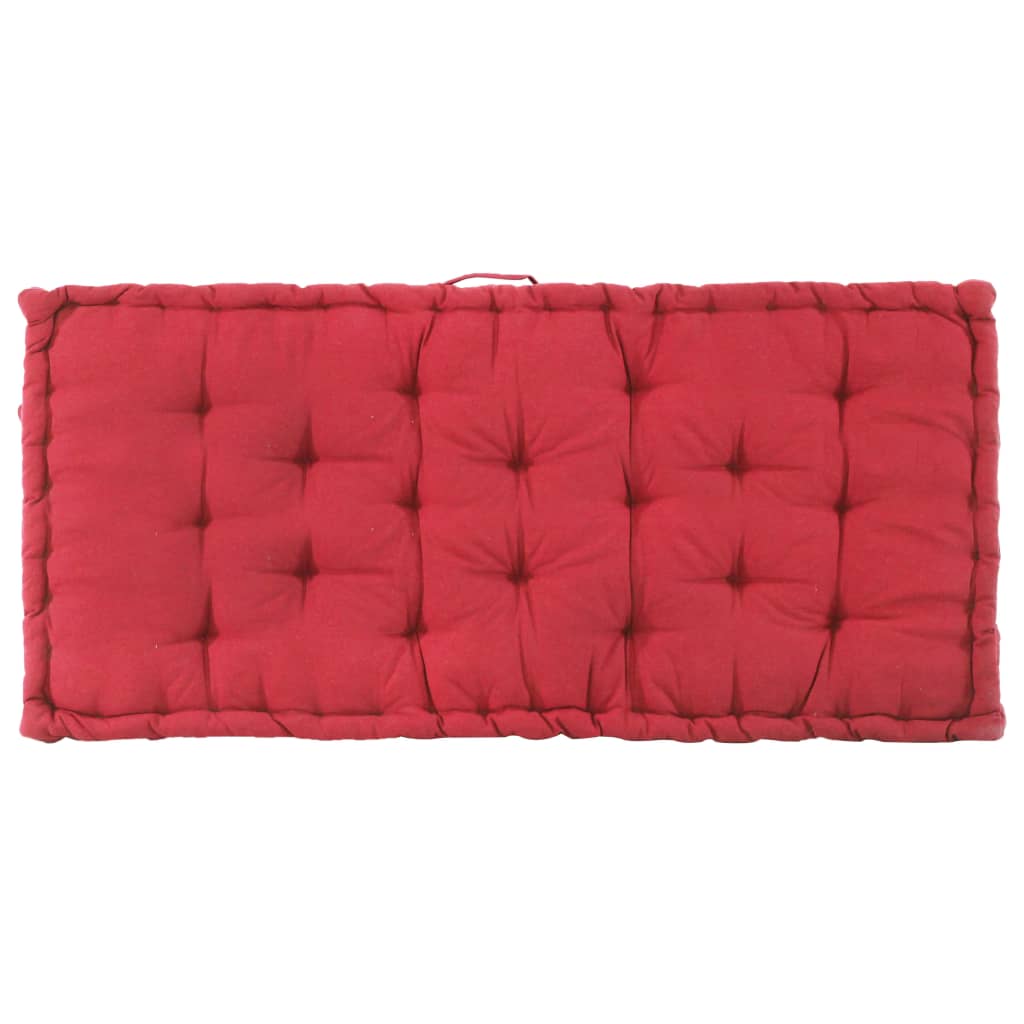 Perne pentru canapea din paleți, 2 buc., roșu burgund, bumbac