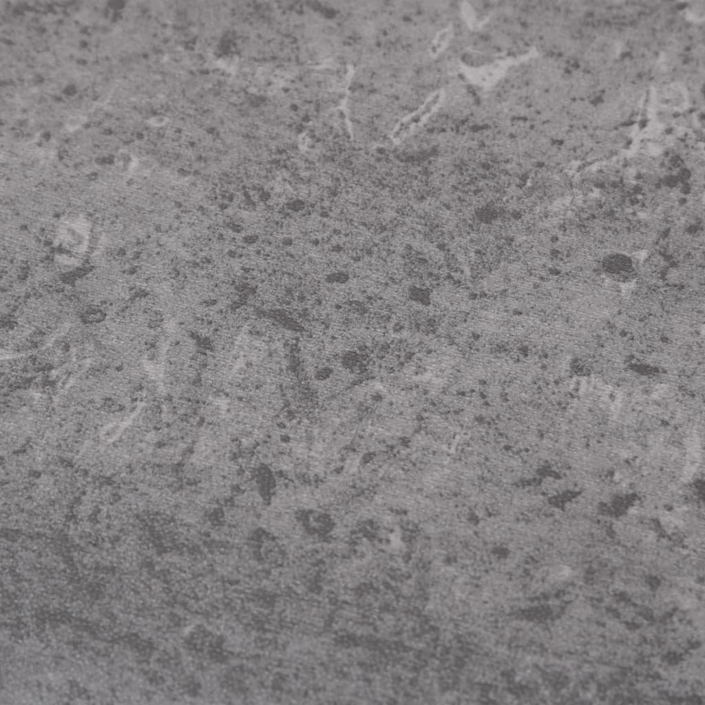 Plăci de pardoseală, maro ciment, 5,26 m², PVC, 2 mm