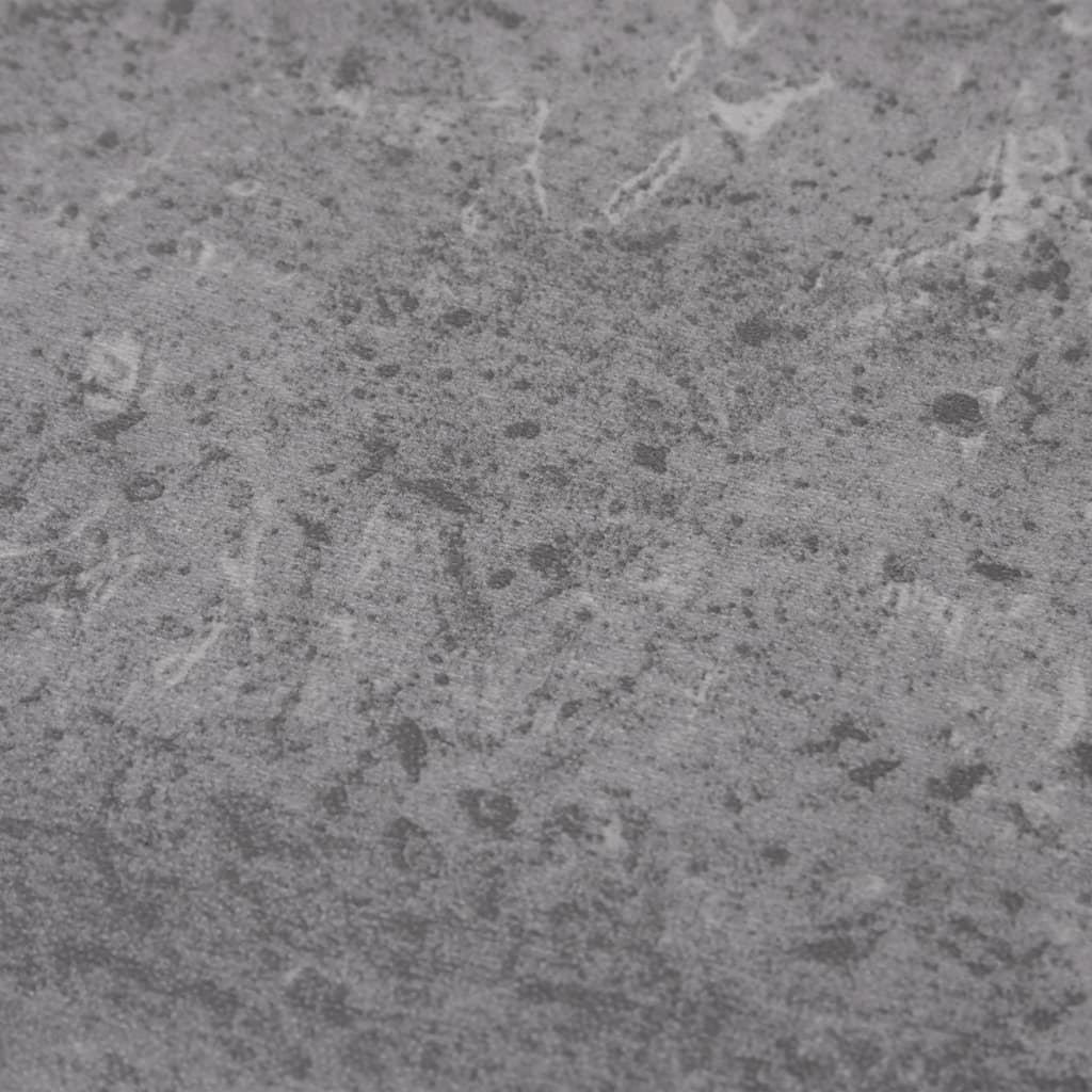 Plăci de pardoseală, maro ciment, 4,46 m², PVC, 3 mm