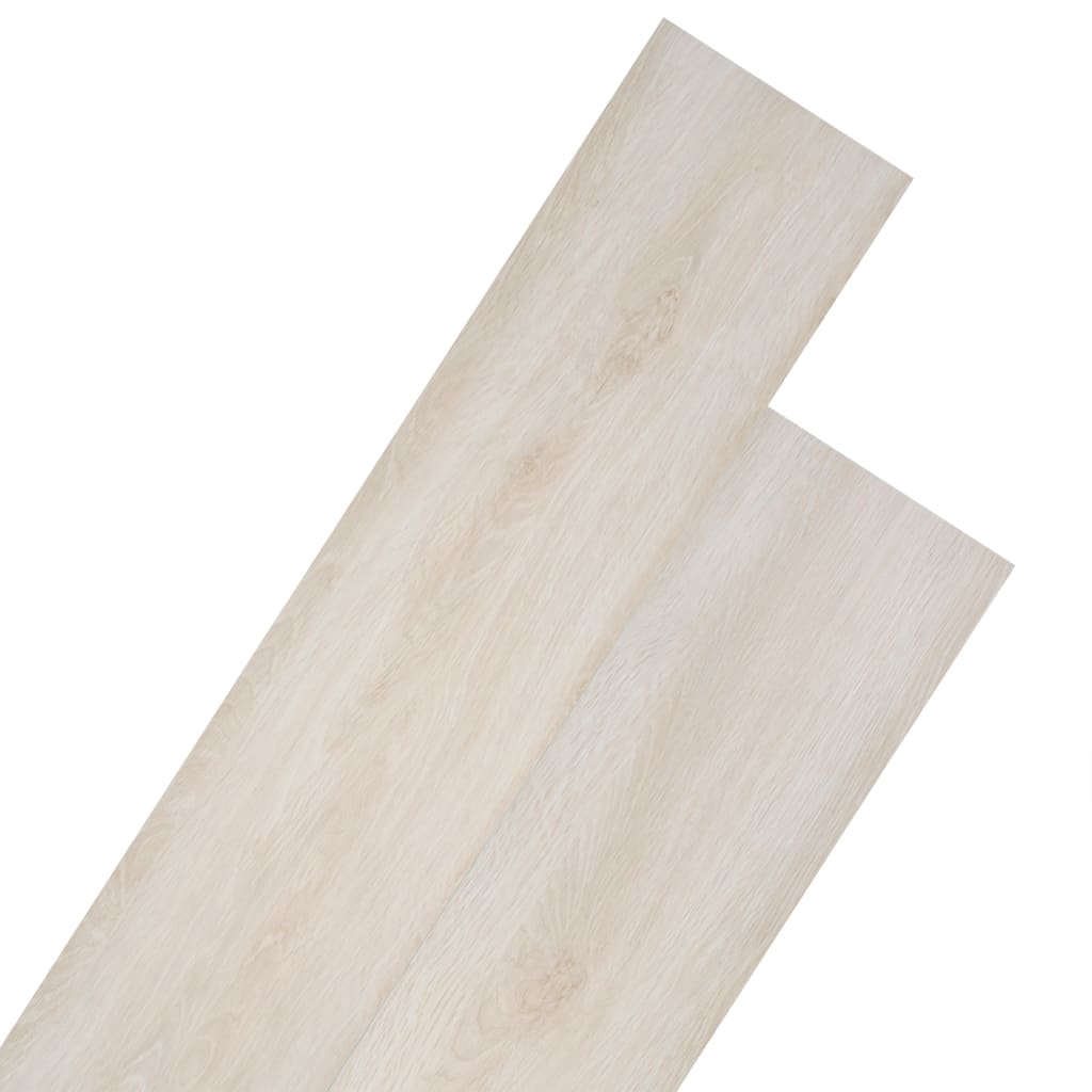 Plăci de pardoseală, stejar clasic alb, 4,46 m², PVC, 3 mm