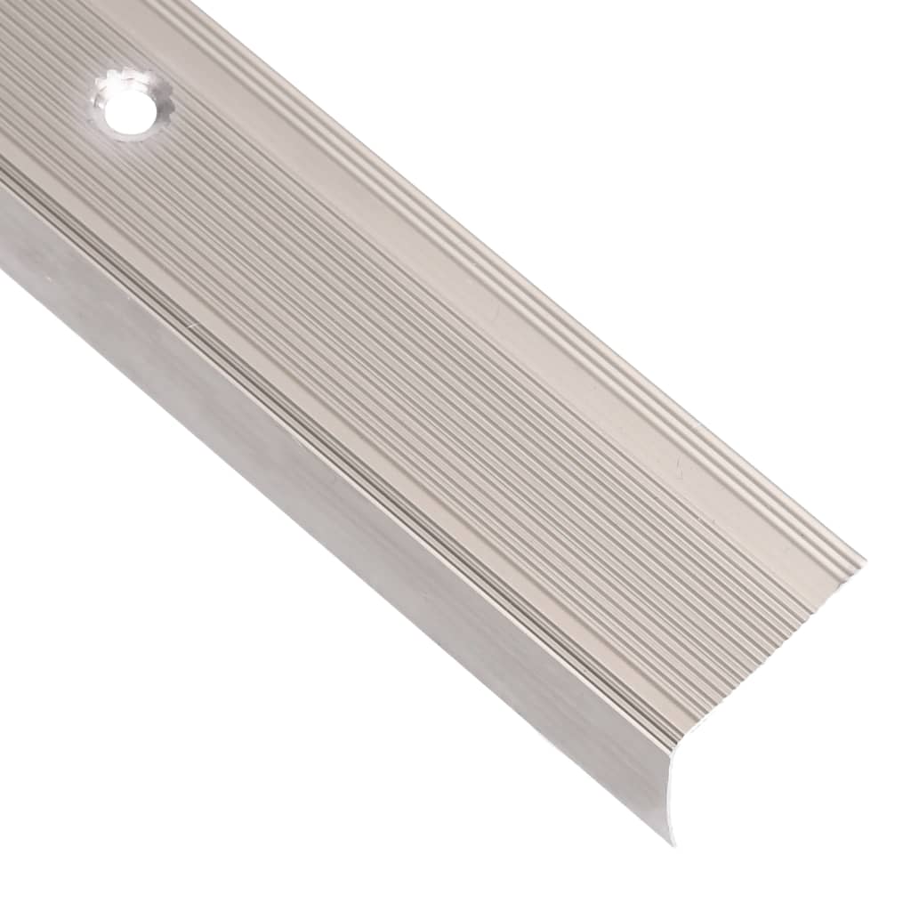 Profile trepte în formă de L 15 buc. șampanie 100 cm aluminiu