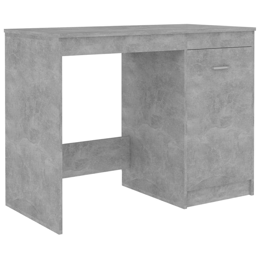 Birou, gri beton, 140 x 50 x 76 cm, PAL