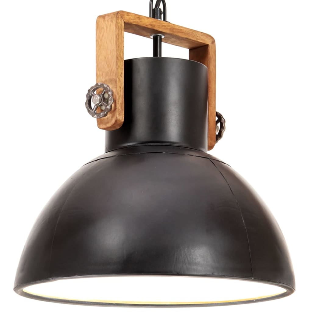 Lampă suspendată industrială, 25 W, negru, 30 cm, E27, rotund