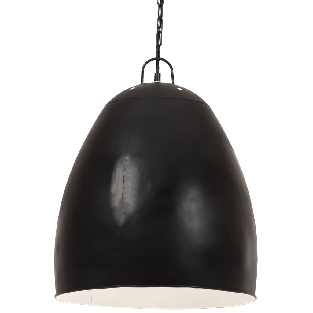 Lampă suspendată industrială, negru, 42 cm, rotund, 25 W, E27