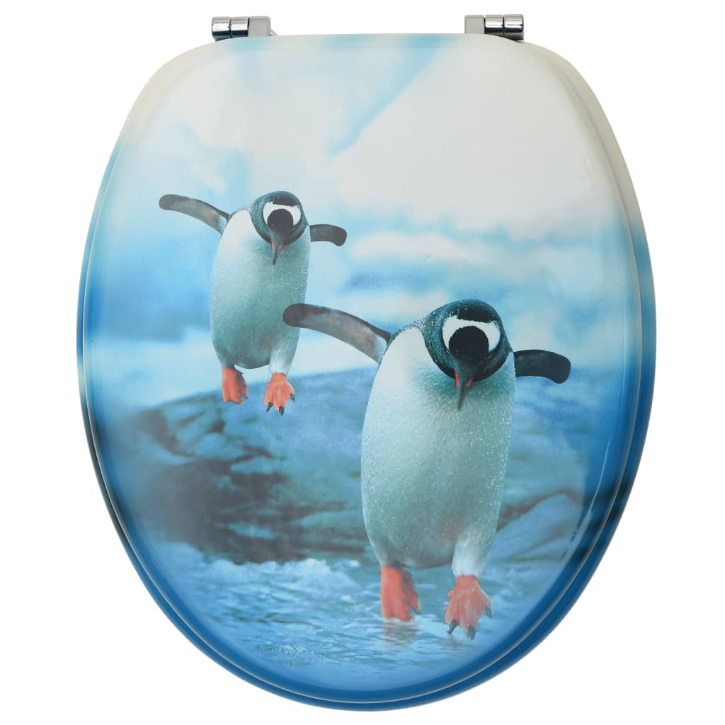 Capac WC, MDF, model pinguini