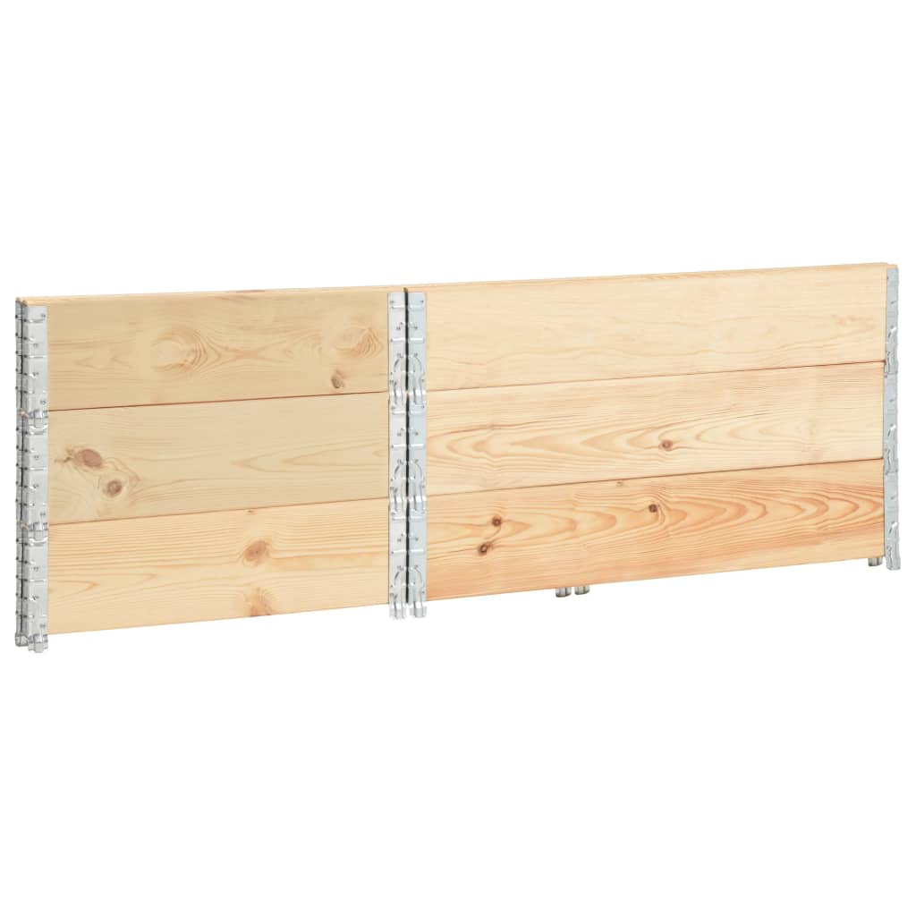 Straturi înălțate, 3 buc., 80 x 120 cm, lemn masiv de pin