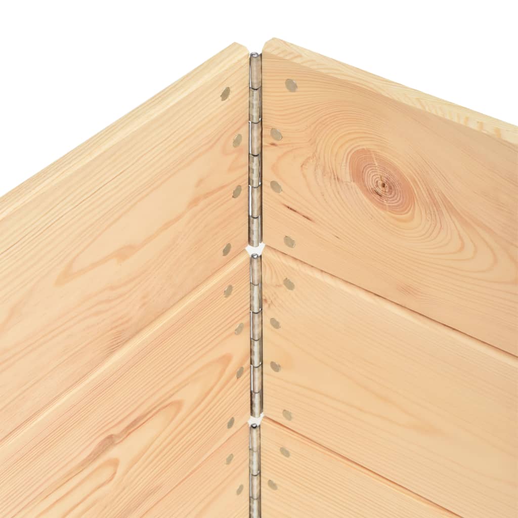 Straturi înălțate, 3 buc., 80 x 120 cm, lemn masiv de pin