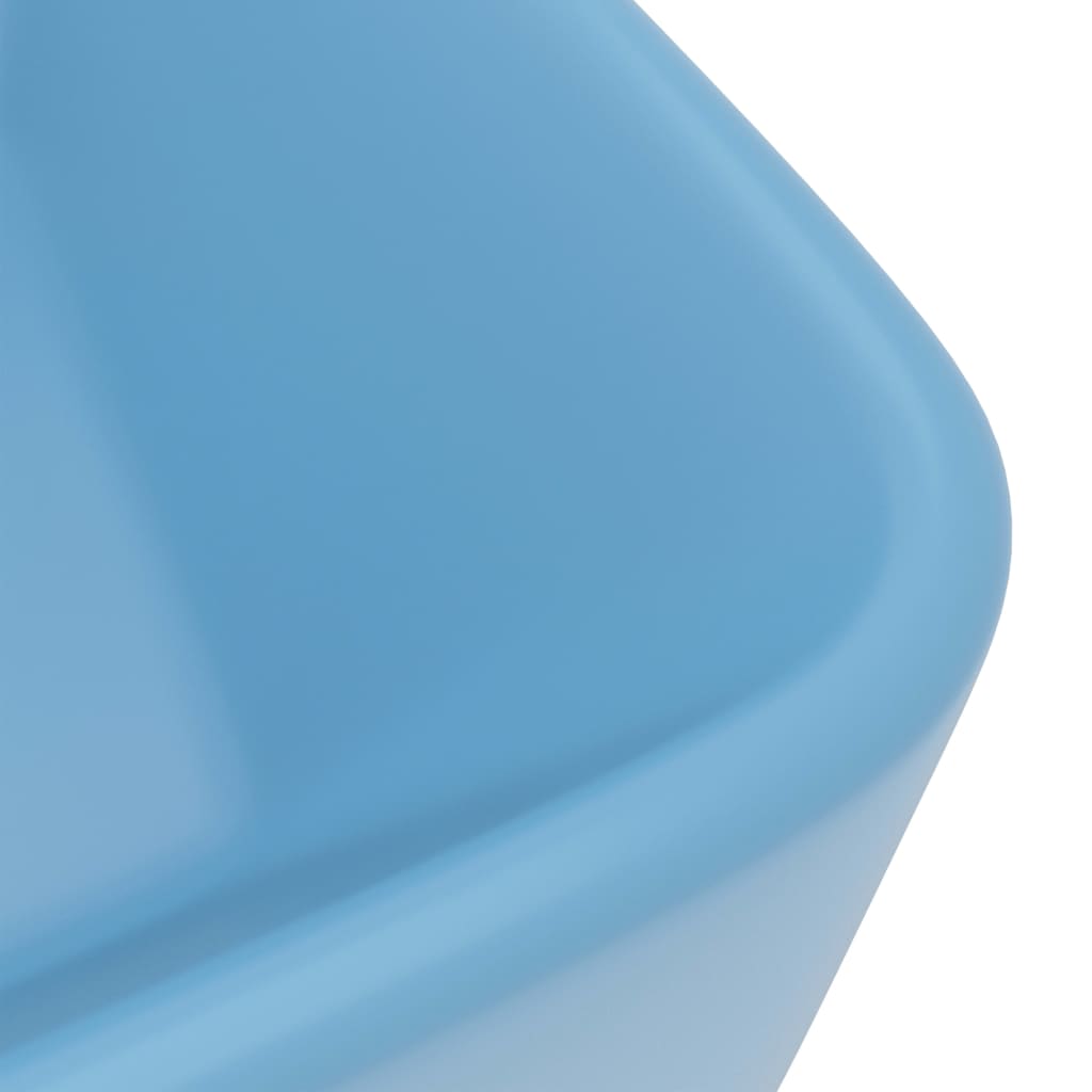 Chiuvetă de baie lux albastru deschis mat 41x30x12 cm ceramică
