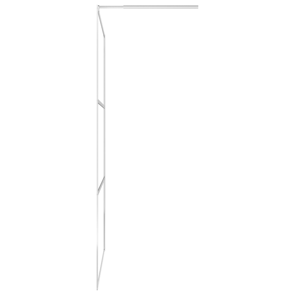 Paravan de duș walk-in, 100 x 195 cm, sticlă ESG semi-mată