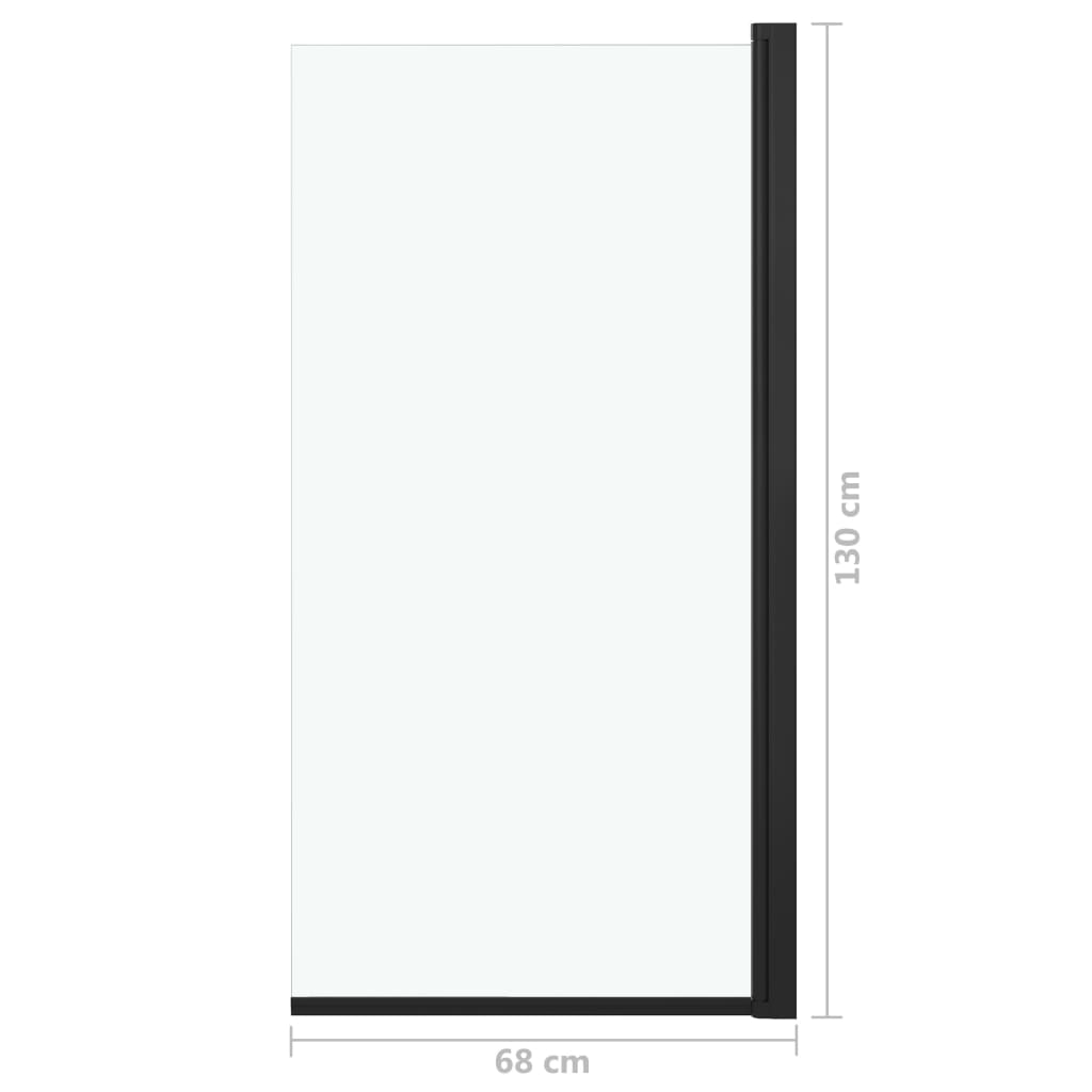 Cabină de duș, negru, 68 x 130 cm, ESG