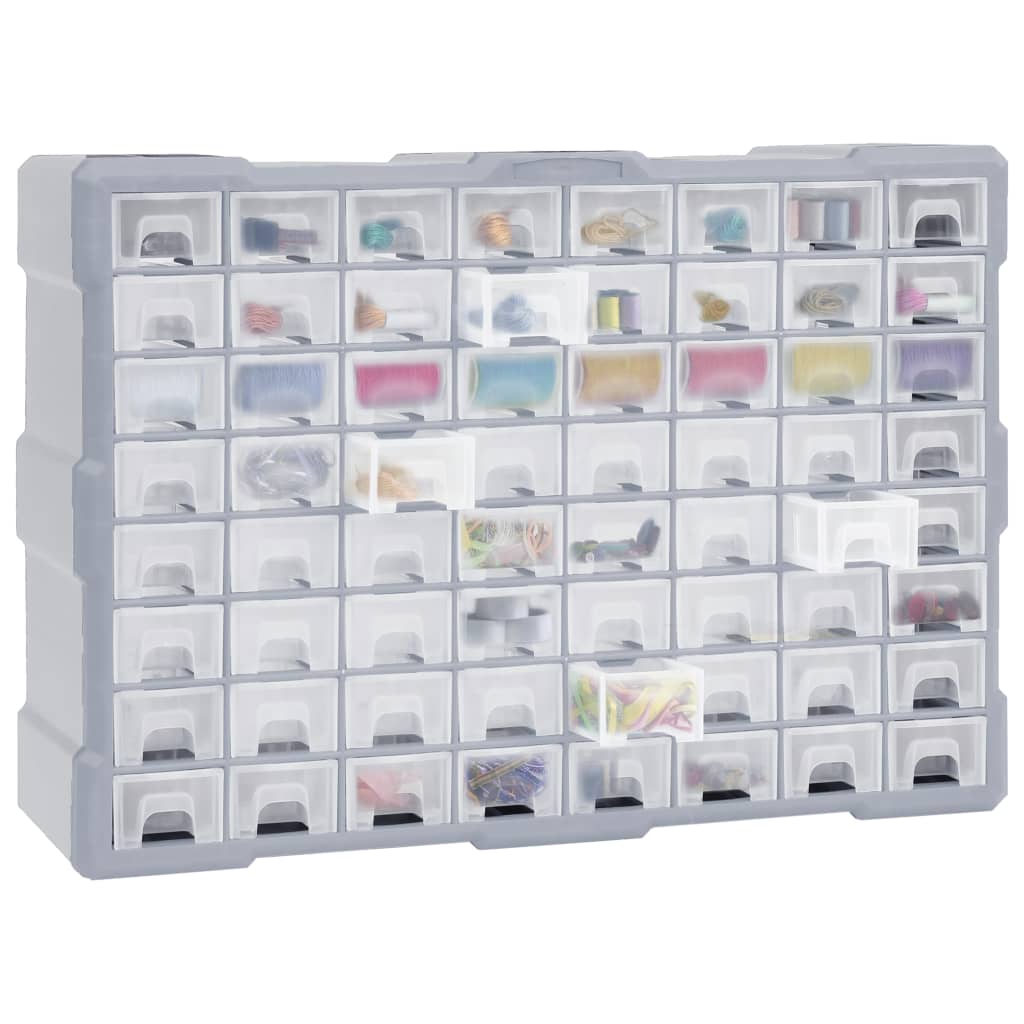 Organizator cu 64 de sertare, 52 x 16 x 37,5 cm