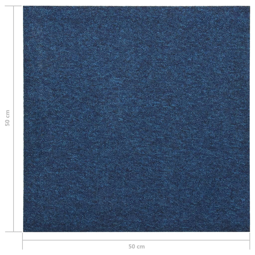 Plăci de pardoseală, 20 buc., albastru închis, 50 x 50 cm, 5 m²