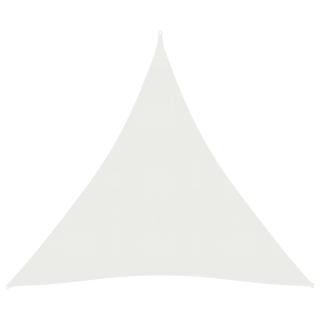 Pânză parasolar, alb, 5x7x7 m, HDPE, 160 g/m²