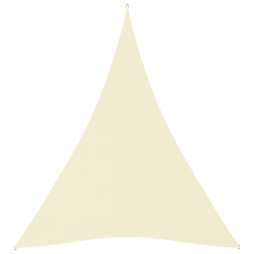 Pânză parasolar, crem, 3x4x4 m, țesătură oxford, triunghiular