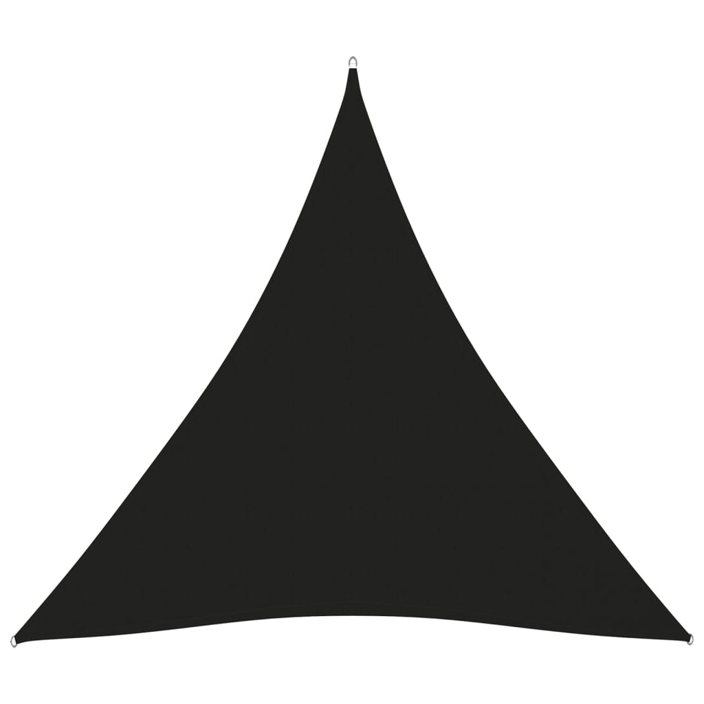 Parasolar, negru, 5x5x5 m, țesătură oxford, triunghiular