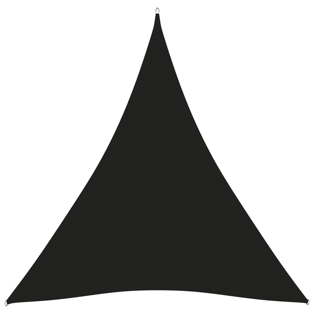 Parasolar, negru, 5x7x7 m, țesătură oxford, triunghiular