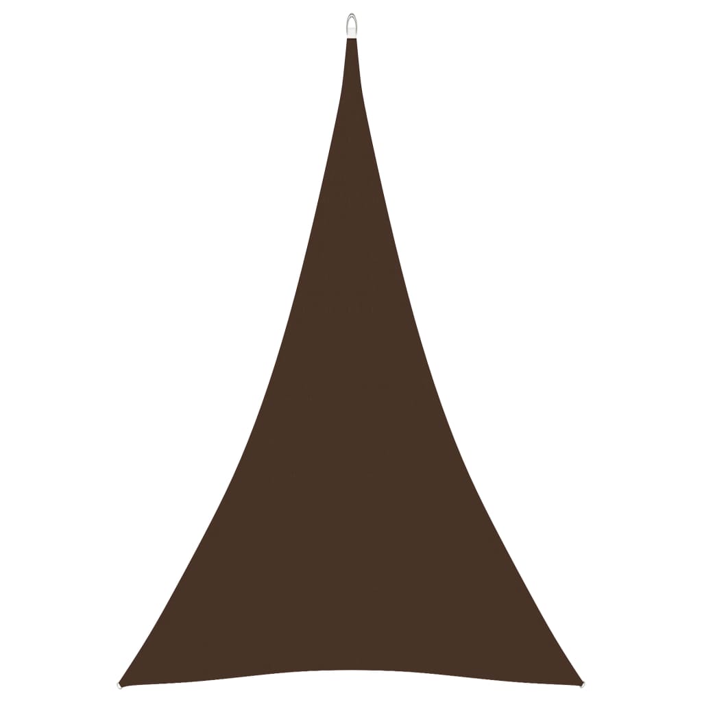 Parasolar, maro, 5x6x6 m, țesătură oxford, triunghiular